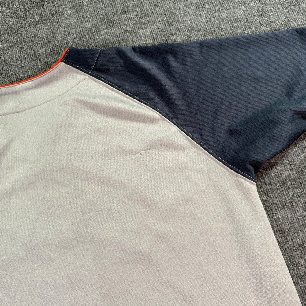 Dynasty Houston Astros Baseball Jersey Mens XL Grey Navy Blue MLB Button Front - Picture 8 of 10